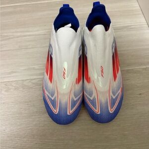 BNWT Adidas F50 Pro soccer Cleats in White, Red, and Blue